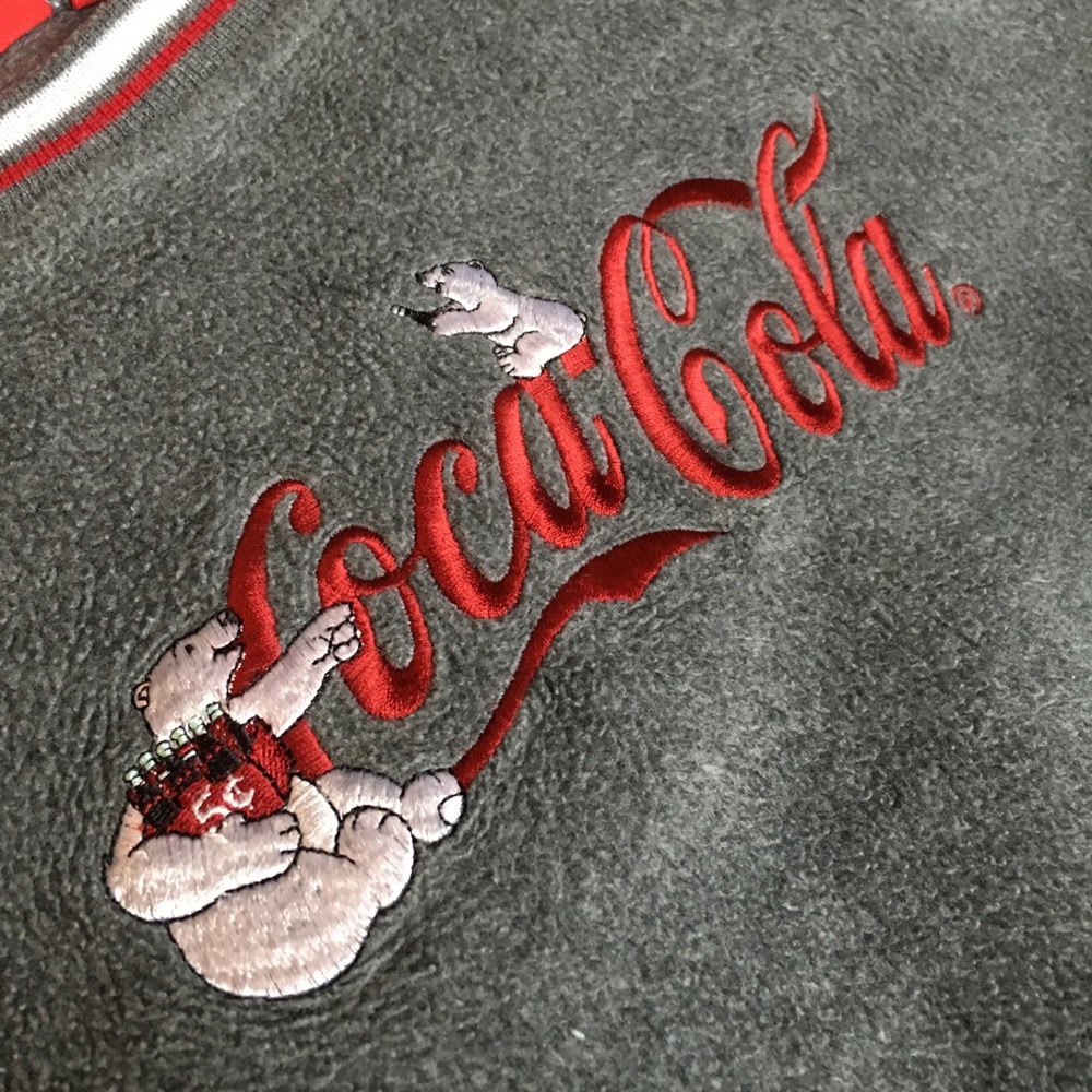 OFFICIALLY LICENSED COCA COLA FUZZY CREWNECK